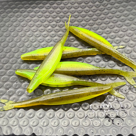 Chartreuse Green Pumpkin 5" Jerk Bait