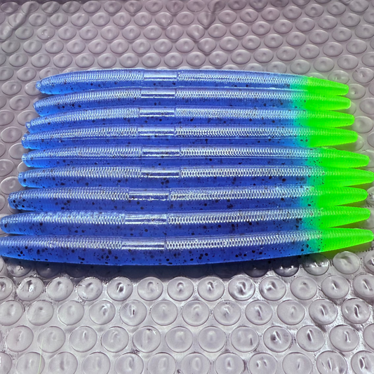 5” Boat Flip Blue / Chartreuse Tail Stick Bait