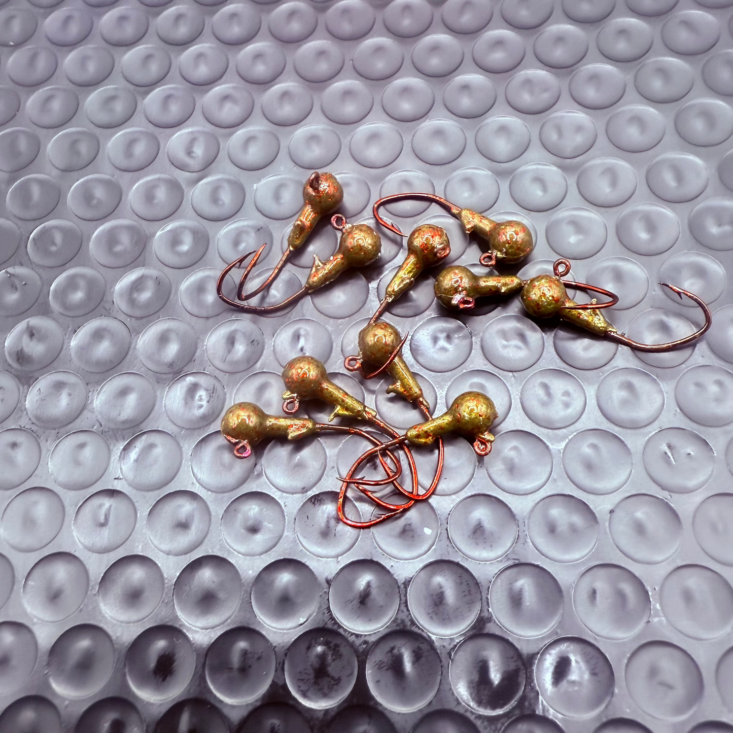1/16oz Watermelon Red Flake Round jig head